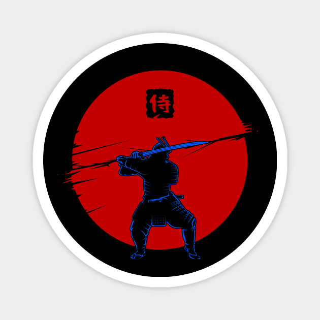 Cyber Samurai Magnet by Bomdesignz